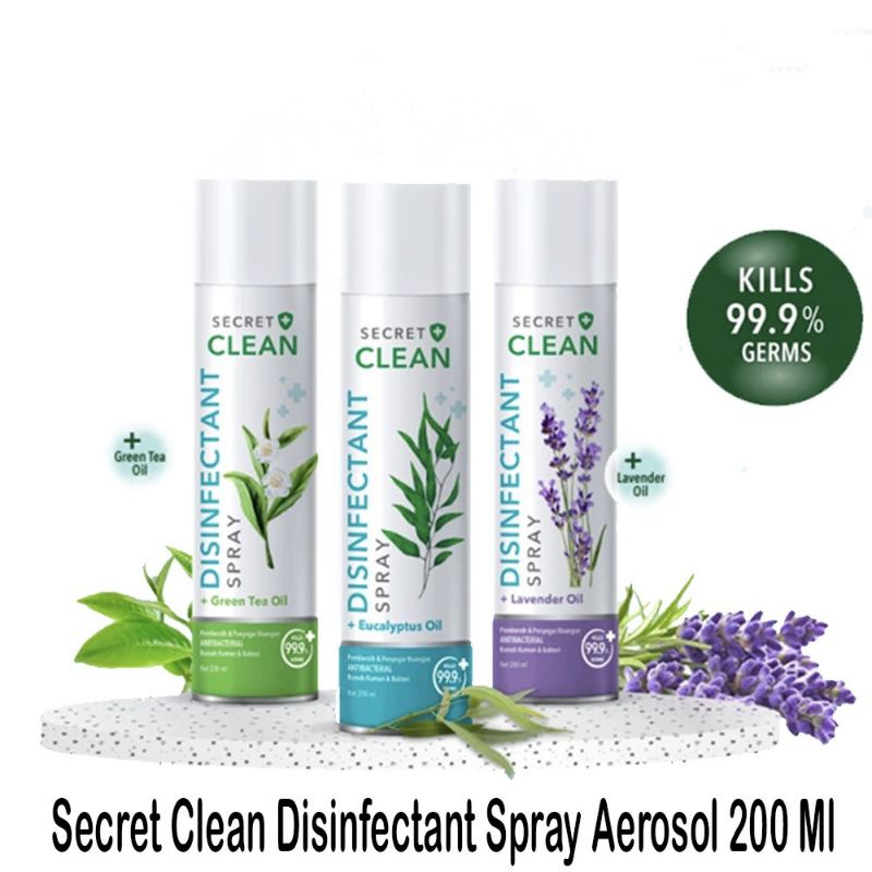 Jual Secret Clean Eucalyptus Disinfectant Spray (Eaucalyptus/Green Tea ...
