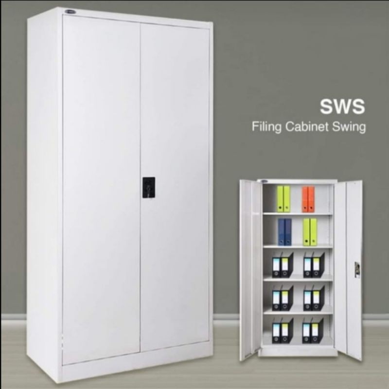 Jual Lemari Arsip Besi Filling Cabinet Pintu Full Swing Sws Shopee