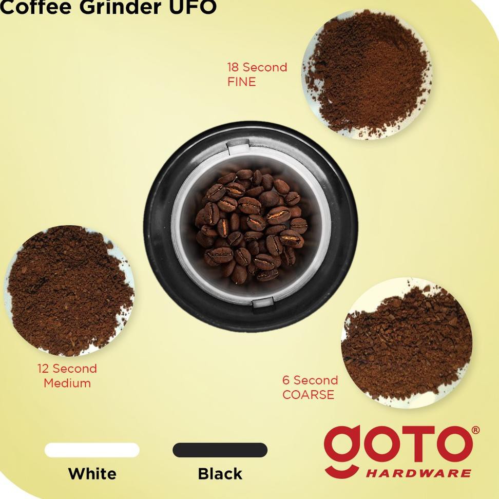 Jual P6T6 Goto Ufo Coffee Maker Grinder Mesin Giling Biji Kopi Bumbu Rempah Ready Shopee Indonesia