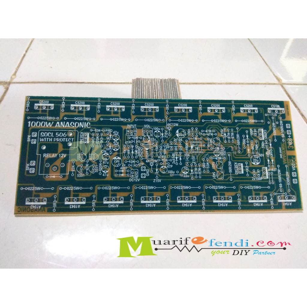 Jual PCB Power Amplifier SOCL506 SOCL 506 1000w input balance protek