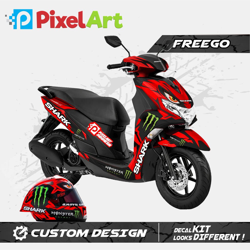 Jual STICKER DECAL MOTOR YAMAHA FREEGO FULL BODY PREMIUM QUALITY ...