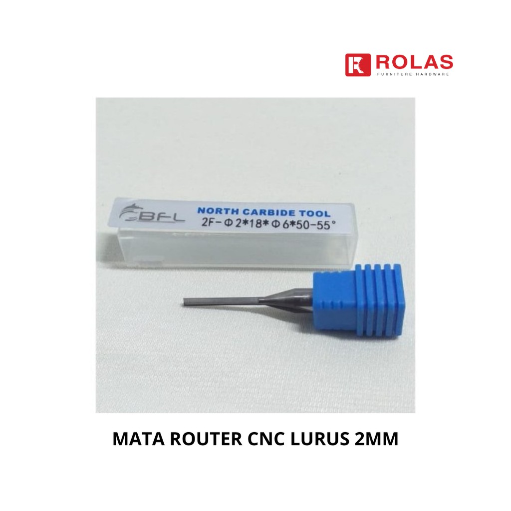 Jual MATA ROUTER 2MM / LURUS / MERK BFL/ MATA ROUTER CNC | Shopee Indonesia