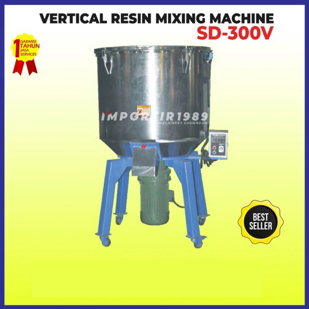 Jual Mesin Pengaduk Warna Plastik Model Vertikal 300 Kg Resin Mixer AKS