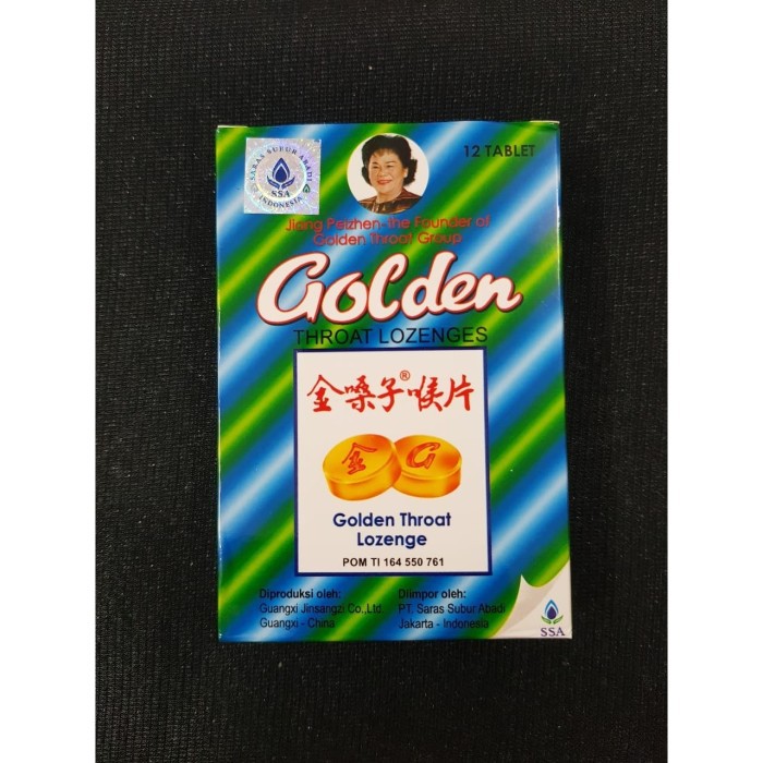 Jual golden throat lozenge / permen pelega tenggorokan obat batuk ...