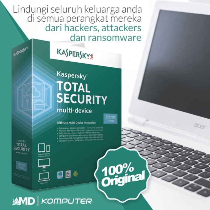 Jual Kaspersky Total Security / Pure Latest Version paling murah 1 Pc 1 ...