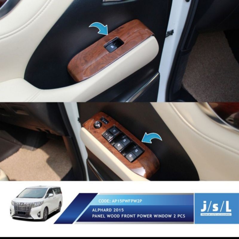 Jual List power window/ front power window all new Alphard Chrome ...