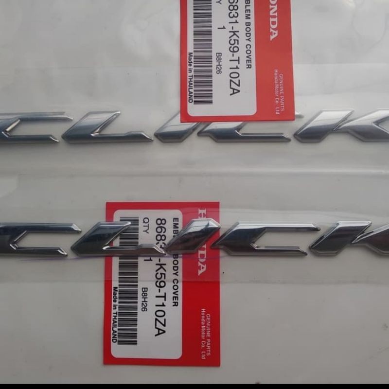 Jual Emblem Click Original Click 125i 150i Thailand Honda Genuine Parts ...