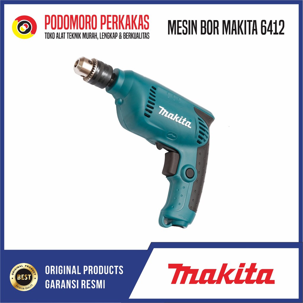 Jual Makita Mesin Bor Tangan Listrik Kayu Besi Bolak Balik Variable Speed Mm Shopee