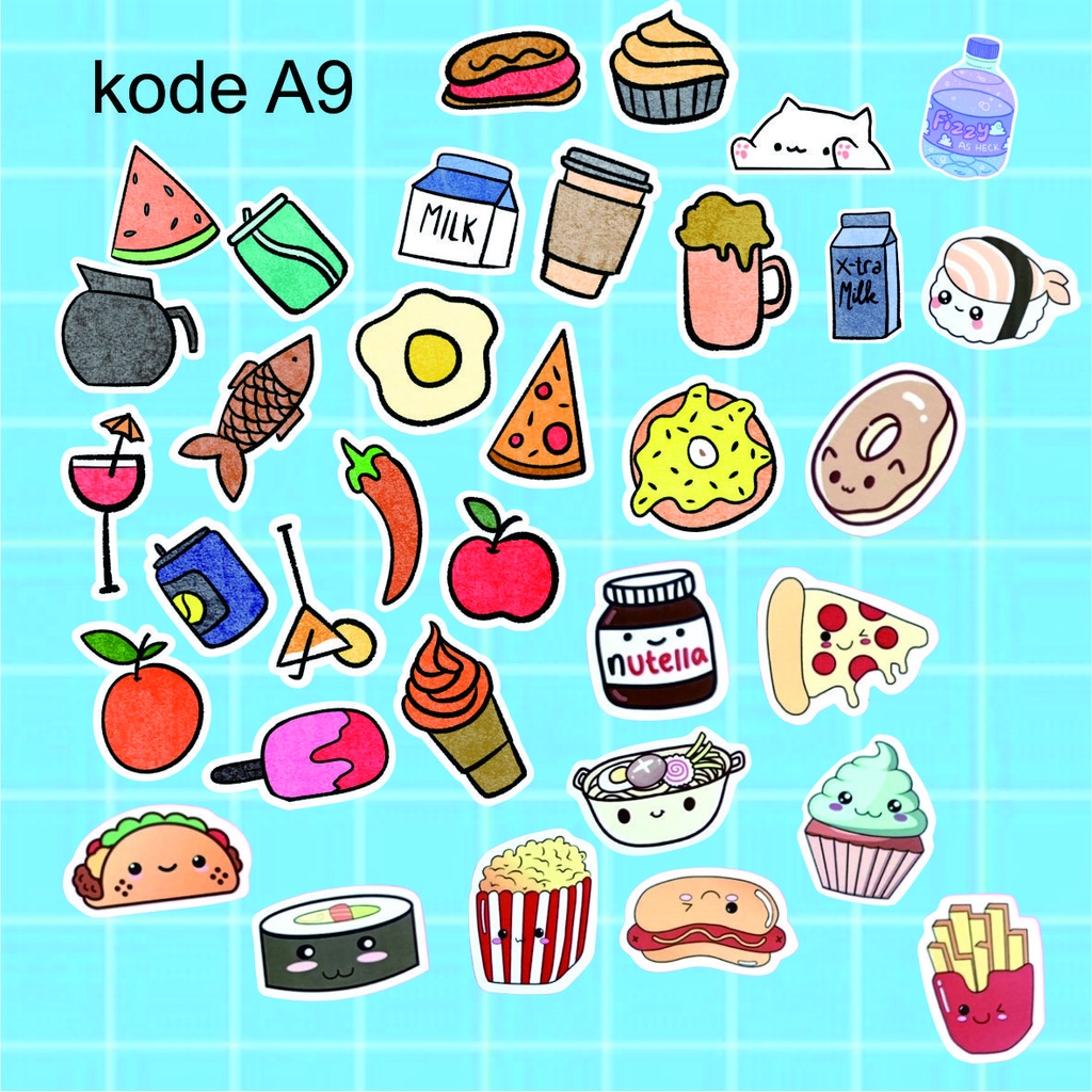 Jual STIKER STICKER AESTHETIC GAMBAR KARTUN BTS | Shopee Indonesia