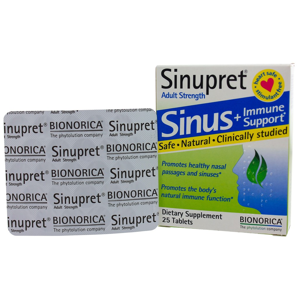 Jual Sinupret Adult Strength Sinus & Immune Support 25 Tablets Obat ...