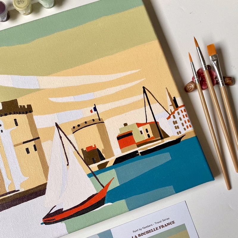 Jual Paint by Number Joie Painting Kit La Rochelle | Shopee Indonesia
