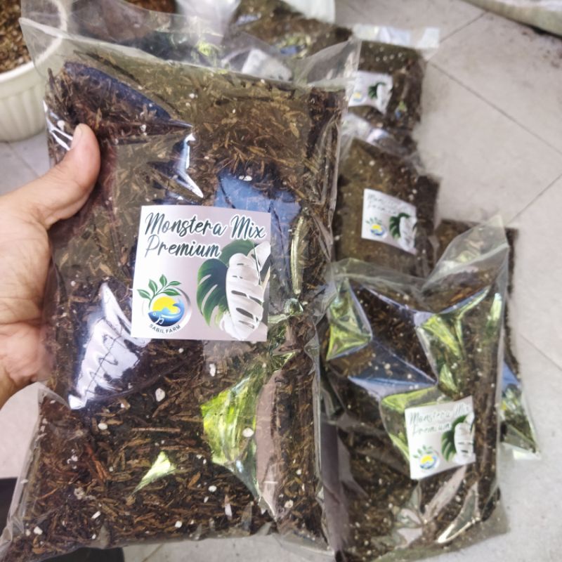 METAN POROUS AROID PREMIUM SIAP PAKAI. Media tanam Fermentasi Premium 1Kg / Monstera Mix 1Kg untuk Monstera, Philodendron, Aglonema, Keladi