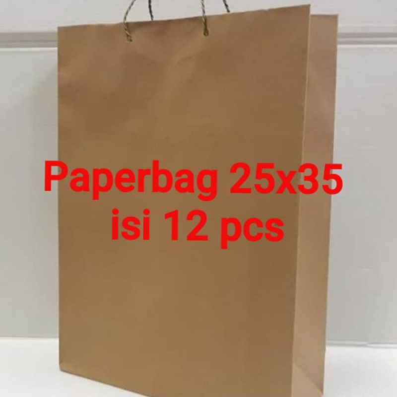 Jual Paperbag Coklat Polos Uk X Isi Pcs Shopee Indonesia