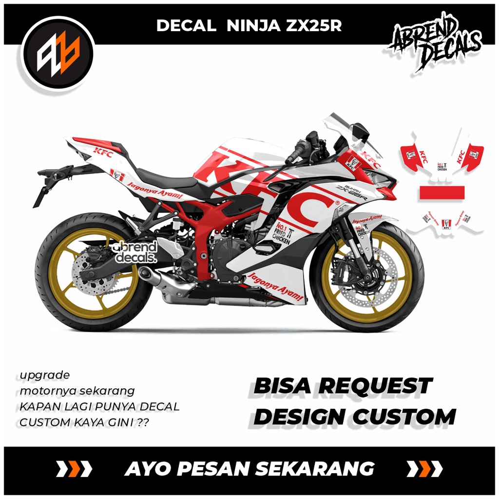 Zx25r decal deals