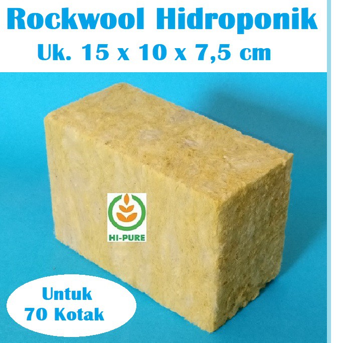 ROCKWOOL MEDIA TANAM HIDROPONIK UNTUK 70 KOTAK MERK GRODAN