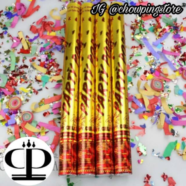 Jual PARTY POPPER / CONFETTI BIASA 30CM | Shopee Indonesia