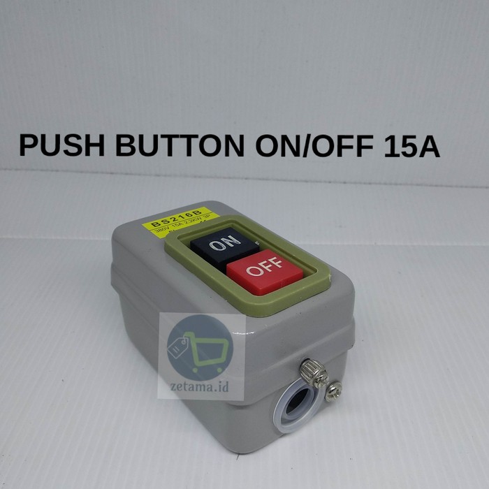 Jual Push Button On / Off 15A Bs216B Push Button Mesin | Shopee Indonesia