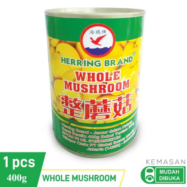 Jual Herring Brand Canned Whole Mushroom Jamur Kancing Dalam Kemasan