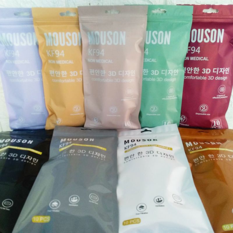 Jual Korean Masker Evo Mouson 4ply 1pak isi 10pcs | Shopee Indonesia