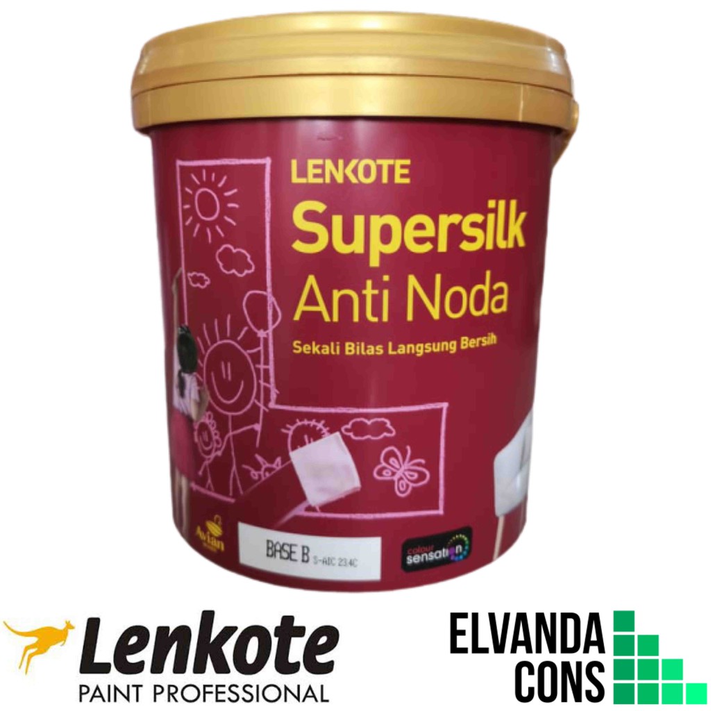 Jual Cat Tembok Premium Supersilk Anti Noda Lenkote Avian Bisa Dibersihkandibilasdicuci 5988