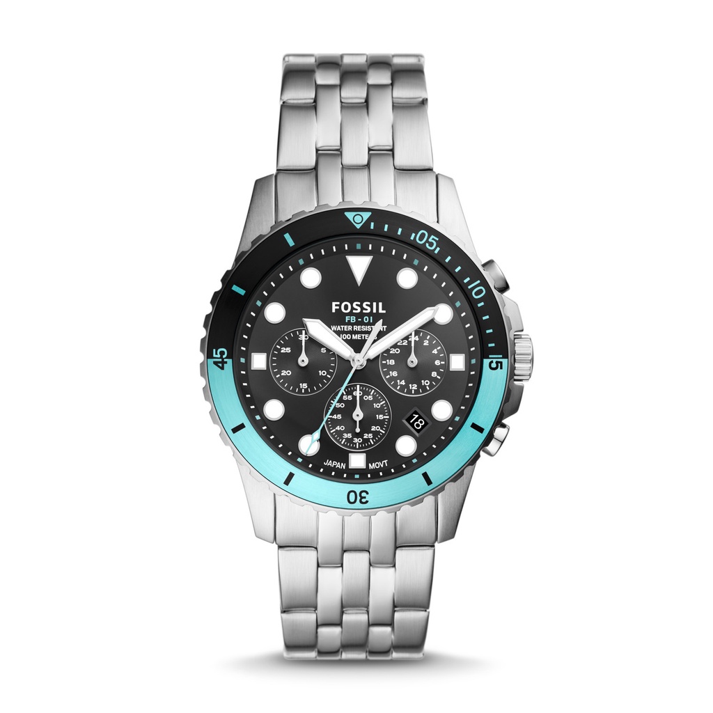 Jual Fossil FB-01 Chronograph Stainless Steel Jam Tangan Pria - FS5827 ...