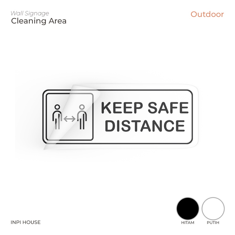 Jual sticker physical distancing - stiker jaga jarak - stiker dinding ...
