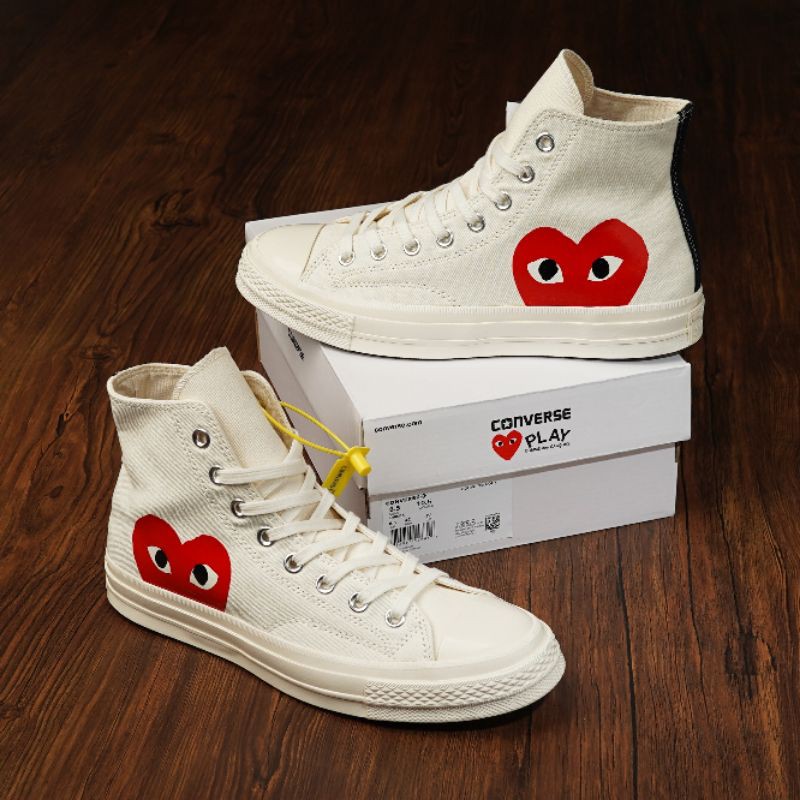 Converse cheap cdg blancas