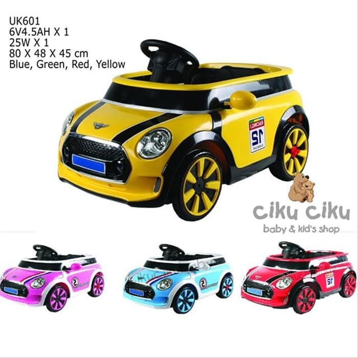 Jual UK601 Unikid Mini Cooper / Mainan Mobil Aki Anak / Mobil Remote ...
