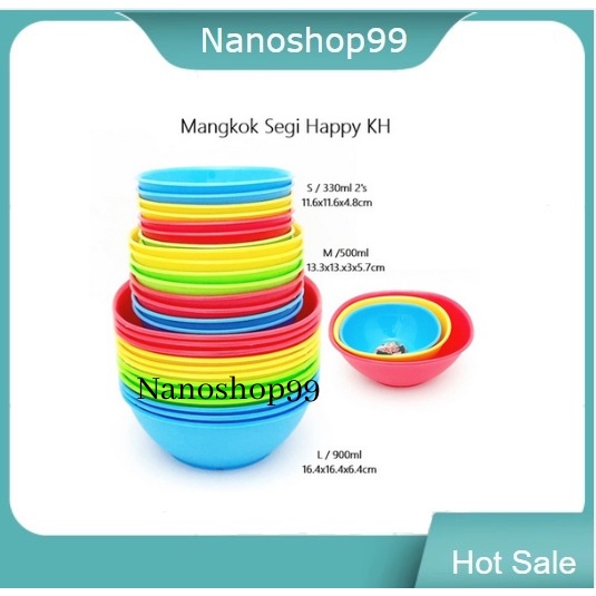 Jual Mangkok Segi Plastik Murah Kh Happy S Shopee Indonesia