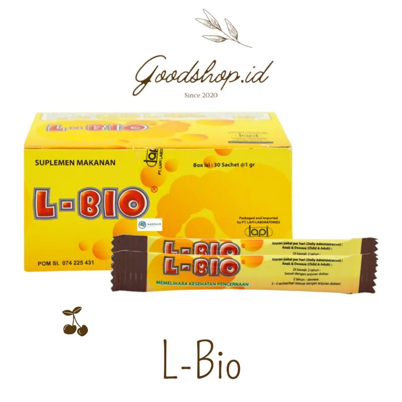 Jual L-BIO / L BIO (30 SACHET @1 GR) | Shopee Indonesia