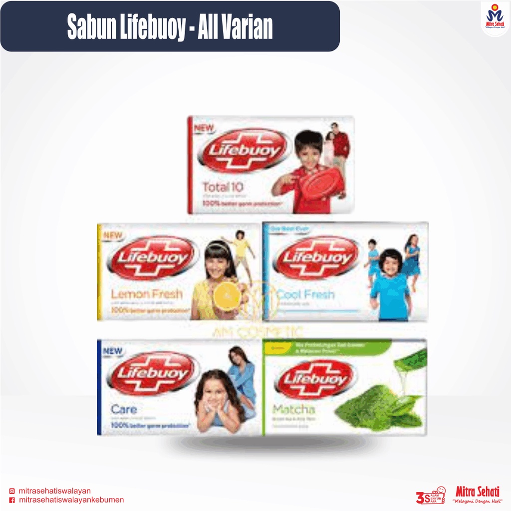 Jual Lifebuoy Sabun Batang All Varian 60gr, 110gr (isi 4pcs) [ Mitra ...