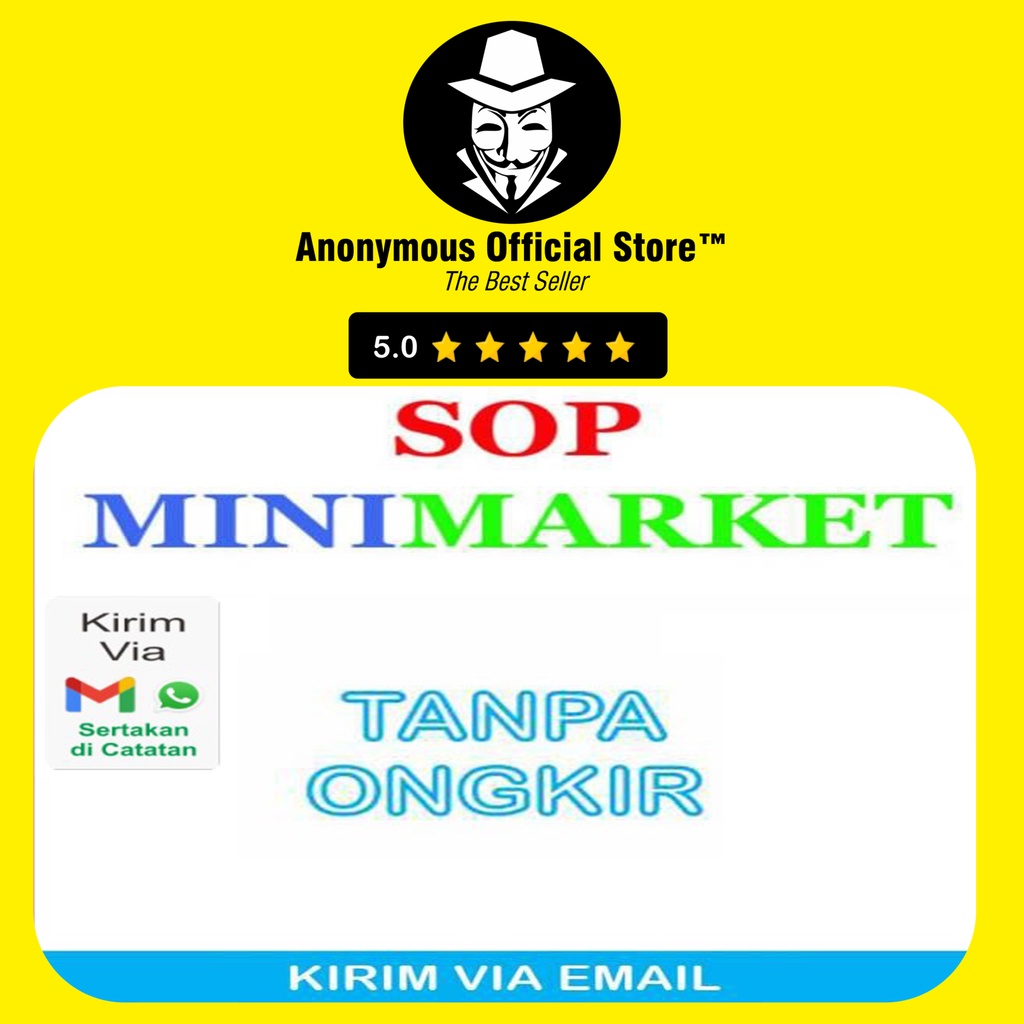 Jual KOLEKSI S.O.P SOP TOKO MINIMARKET FLOWCHART JOBDESC JOBDESK HRD
