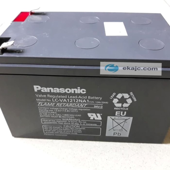 Jual AKI ACCU BATTERY VRLA PANASONIC LC-VA1212 NA / 12V12 AH ( BATERAI