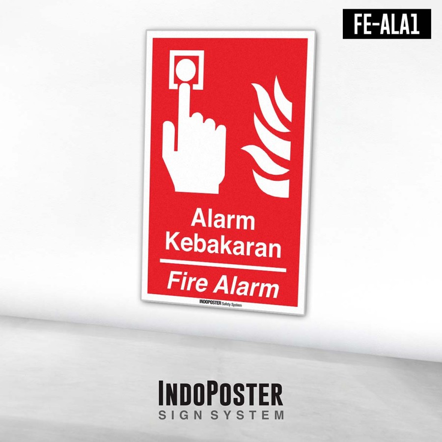 Jual Stiker Safety Sign Rambu K3 Iso Alarm Kebakaran Fire Alarm Shopee Indonesia 6565