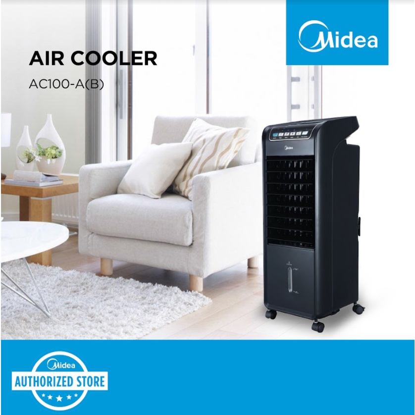 Jual Air Cooler Midea AC100 A / AC100A 6 Liter Remote Control 55 Watt ...