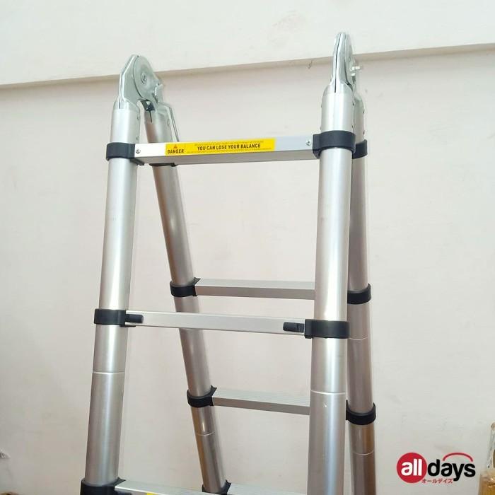 Jual Alldays Tangga Lipat Teleskopik Double Alumunium Ladder Shopee Indonesia