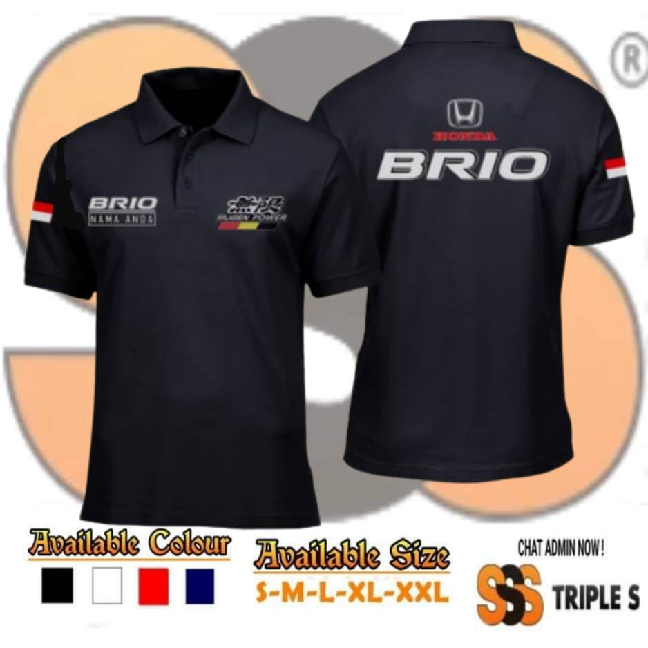 Jual Polo Shirt Honda Brio Mugen Power Bisa Request Nama Kaos Kerah