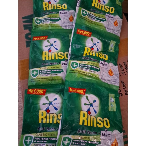 Jual Rinso Bubuk Renceng isi 12sachet (1000an) | Shopee Indonesia