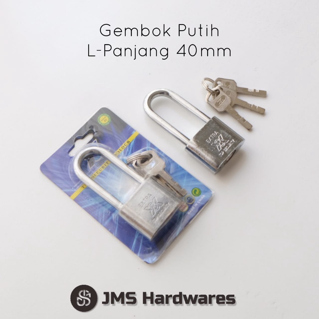 Jual GEMBOK PUTIH LEHER PANJANG PENDEK / GEMBOK CHROME / GEMBOK ...