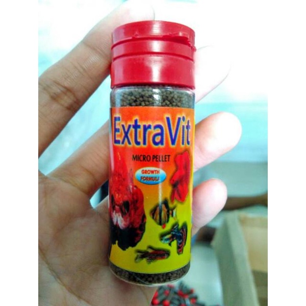 Jual EXTRAVIT micro pellet terapung / floating | Shopee Indonesia