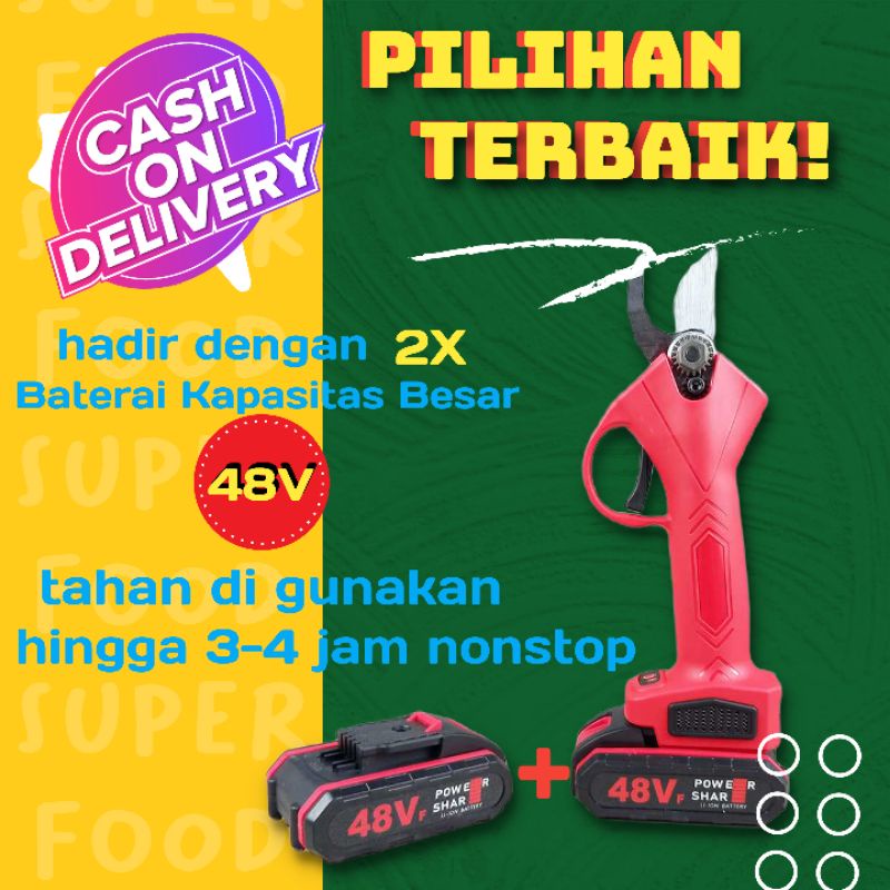 Jual gunting taman dan kebun potong kayu ranting bunga mesin elektrik ...