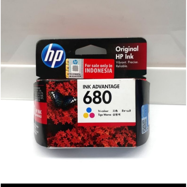 Jual TINTA PRINTER 680 BLCK & 680 COLOUR ORIGINAL 100% | Shopee Indonesia