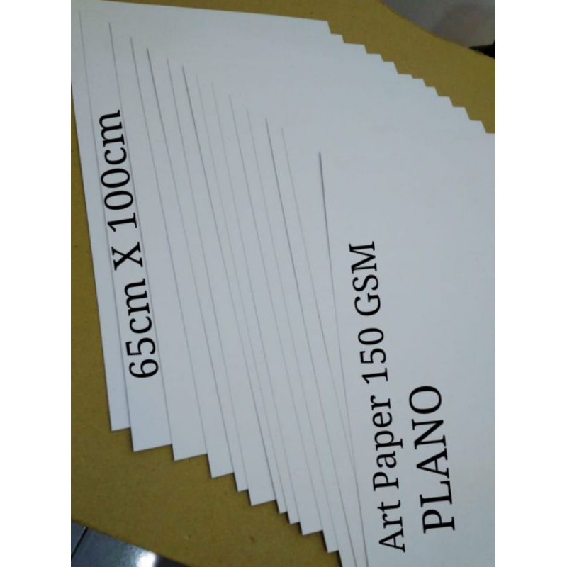 Jual Kertas Art Paper 150 Gsm Uk 65cm X 100cm / Plano ( 5 lembar ) Shopee Indonesia