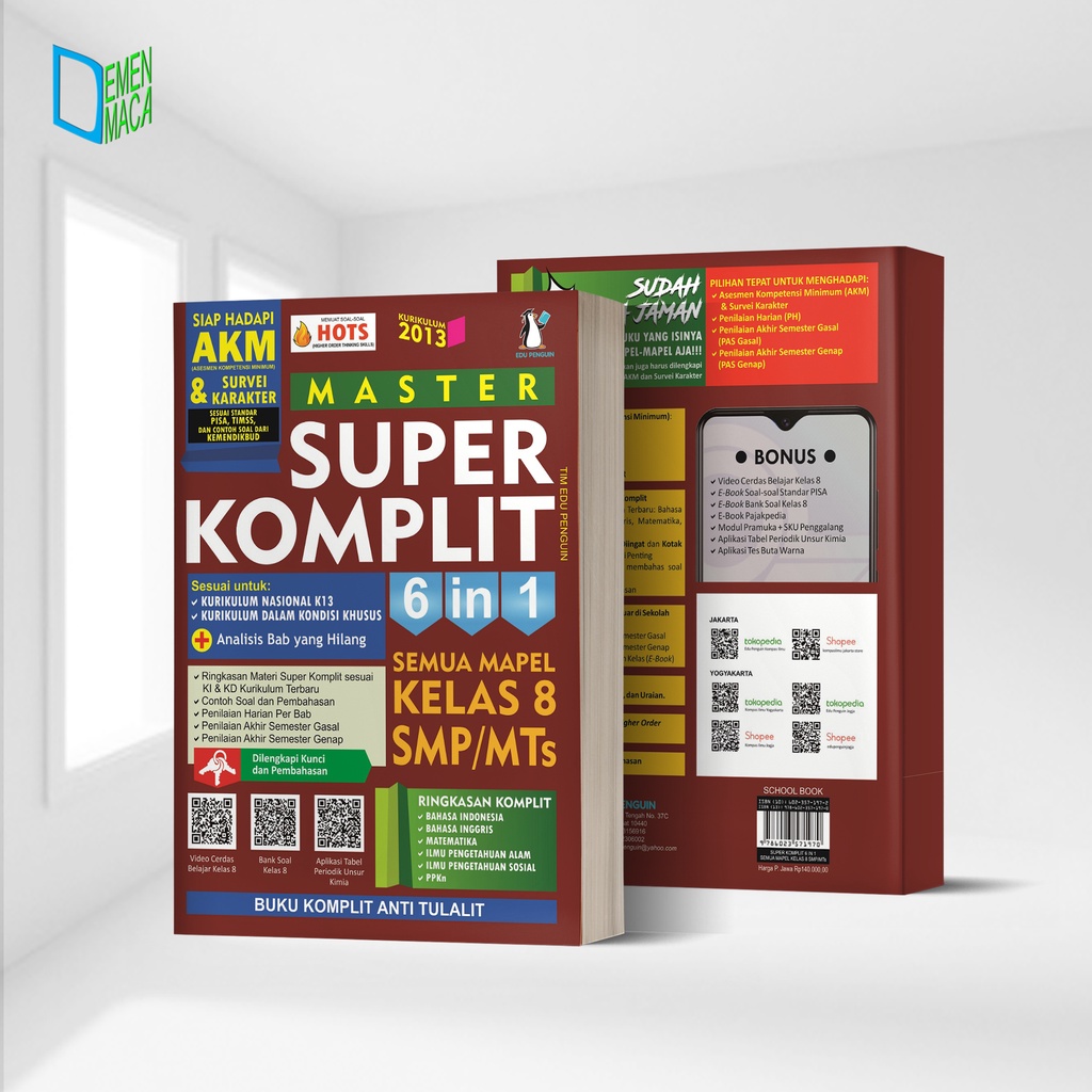 Jual MASTER SUPER KOMPLIT 6in1 SEMUA MAPEL KELAS 8 SMP/MTs | Shopee ...