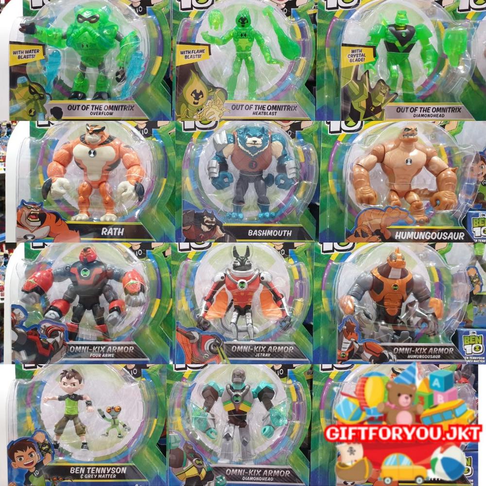 Jual [TERLARIS] BEN 10 FIGURE OMNI KIX ARMOR HUMUNGOSAUR JETRAY ...