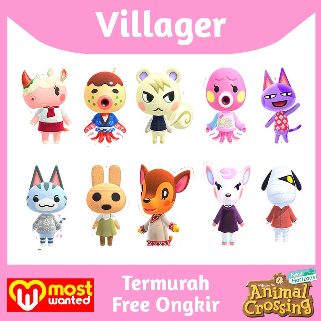 Jual VILLAGER Animal Crossing New Horizons ACNH Bells DIY Items Marshal ...