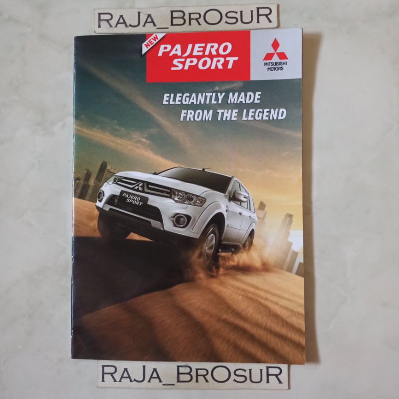 Jual Poster brosur katalog booklet Mitsubishi Pajero Sport Dakar/Exceed