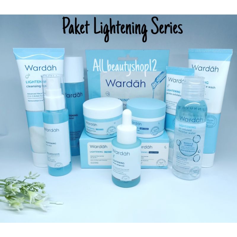 Jual Paket Lightening Wardah Hemat | Perawatan Kulit Normal Mencerahkan
