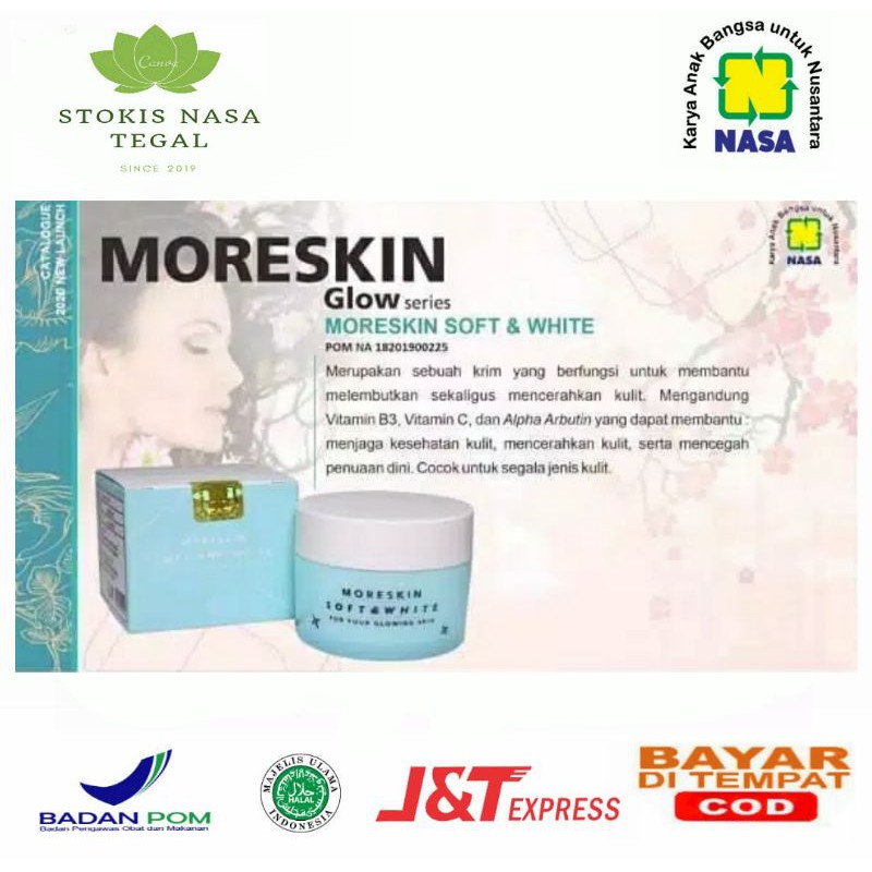 Jual Soft & White Glow Series Moreskin 20 gr - SOFTWHITE | Shopee Indonesia