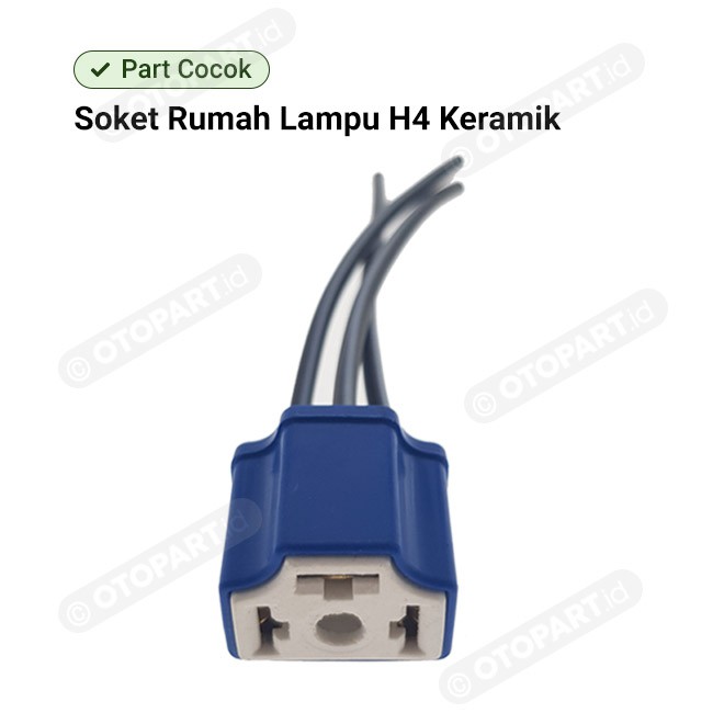 Jual Socket Bohlam Lampu H4 Keramik Shopee Indonesia 4969